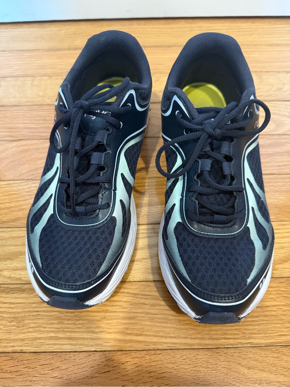 Ryka Women's Black and Mint Athletic Sneakers
